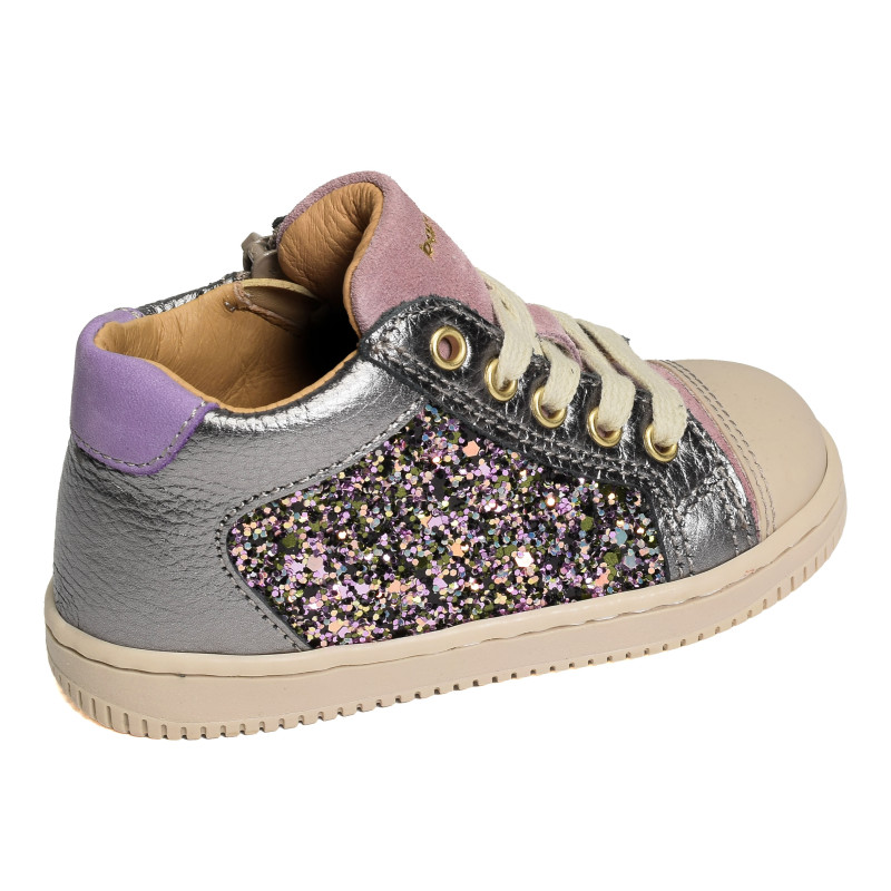 FRIDA Gris Violet, Chaussures à Lacets Babybotte