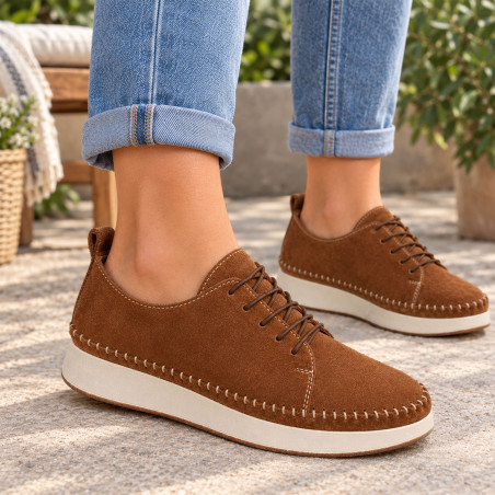 OPIA Cognac, Sneakers basses Madory