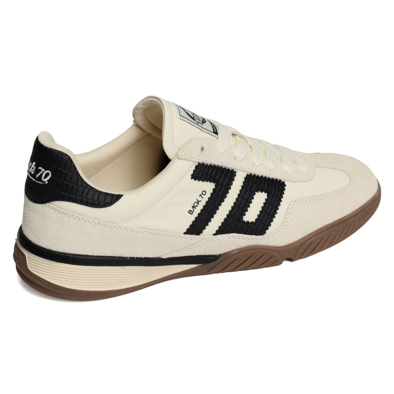 FIREBALL Beige Noir, Sneakers basses Back 70