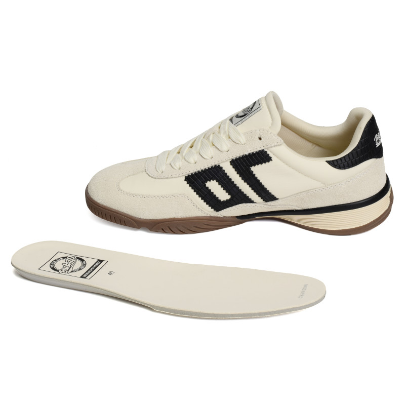 FIREBALL Beige Noir, Sneakers basses Back 70