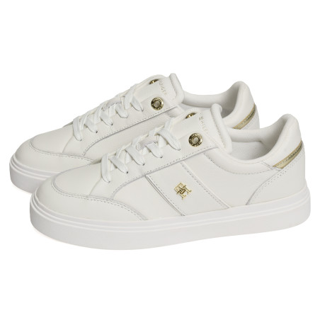 TH FEMININE CUPSOLE 9600 Ecru, Sneakers basses Tommy Hilfiger