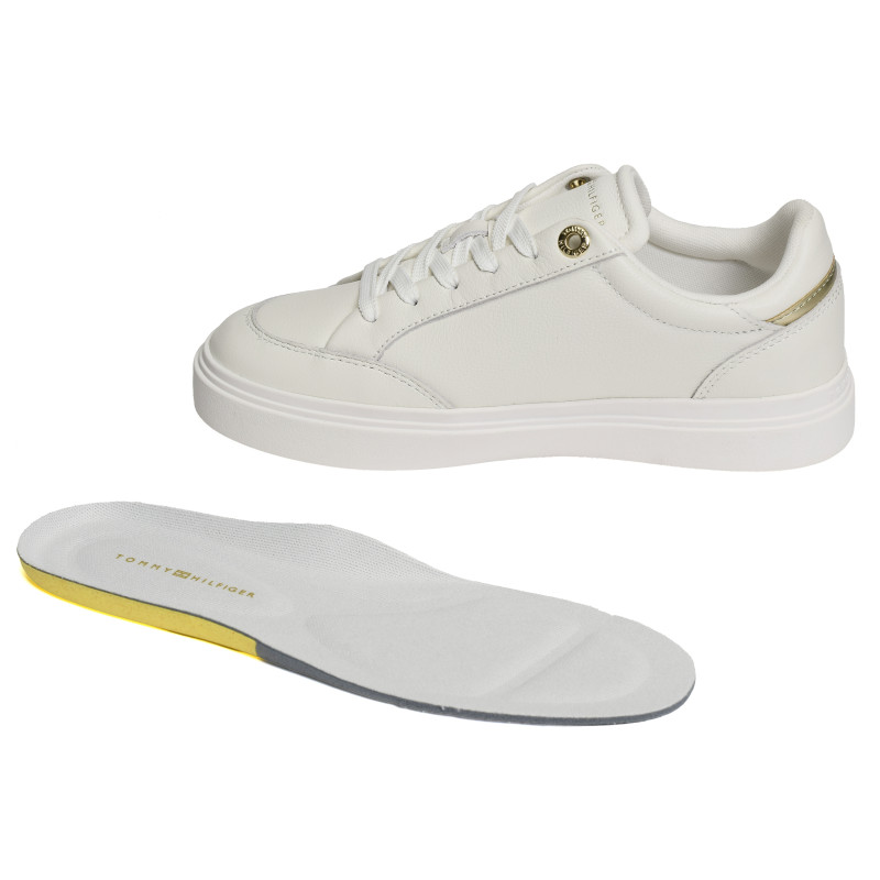 TH FEMININE CUPSOLE 9600 Ecru, Sneakers basses Tommy Hilfiger