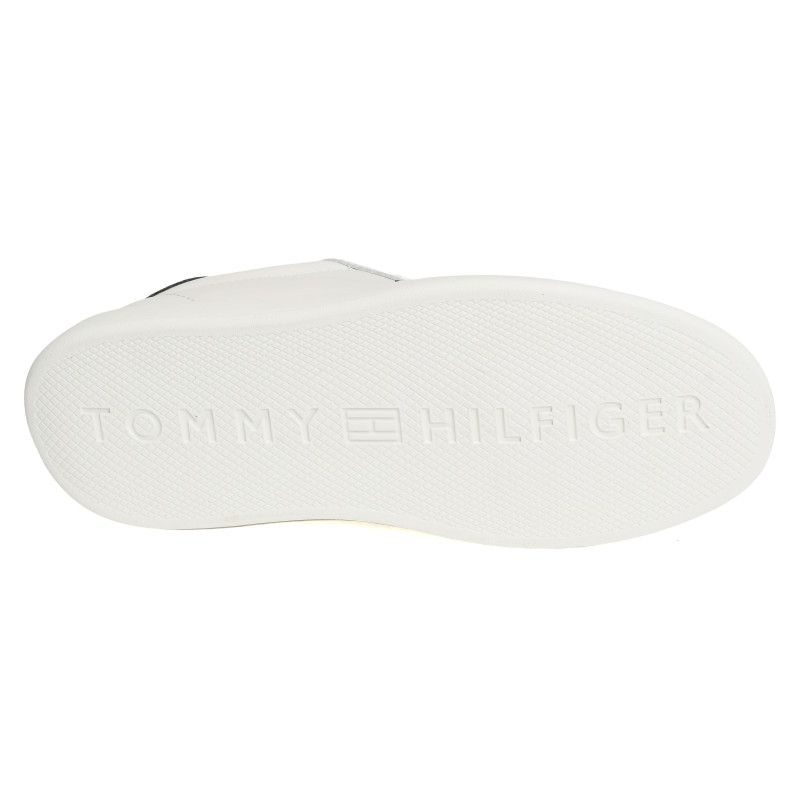 TH ICON COURT LIGHT 9601 Blanc Chocolat, Sneakers basses Tommy Hilfiger