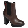 TJW CHELSEA HIGH HEEL BOOTS 3112 Marron, Chelsea boots Tommy Hilfiger