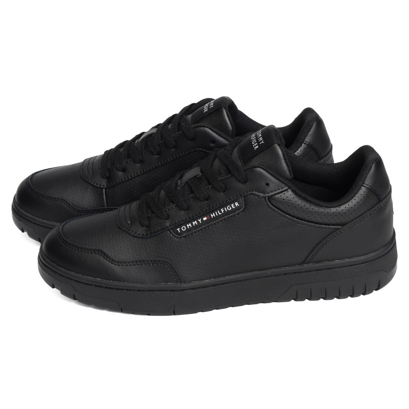 TH BASKET CORE LEATHER 5927 Noir, Sneakers basses Tommy Hilfiger
