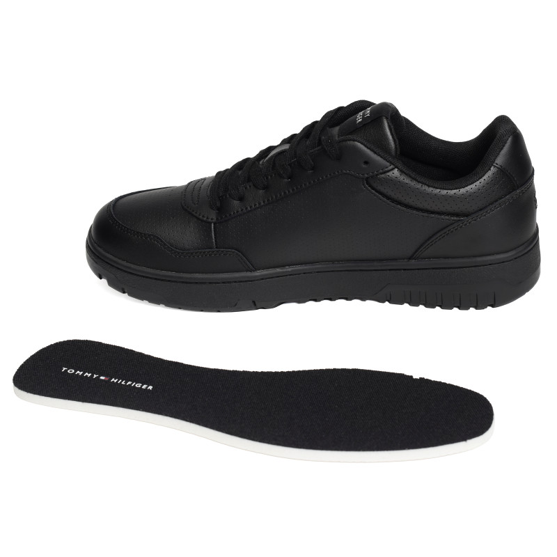 TH BASKET CORE LEATHER 5927 Noir, Sneakers basses Tommy Hilfiger