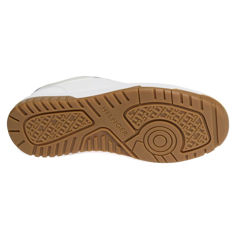 TH BASKET CORE LEATHER 5927 Blanc Marine, Sneakers basses Tommy Hilfiger