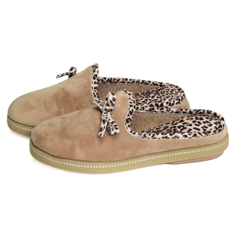 6812 Beige Léopard, Mules La Maison de l'Espadrille