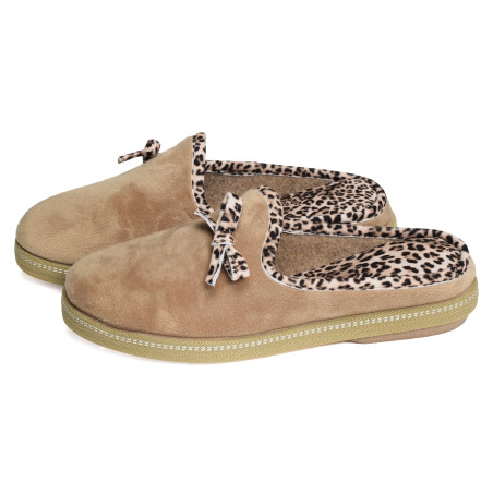 6812 Beige Léopard, Mules La Maison de l'Espadrille