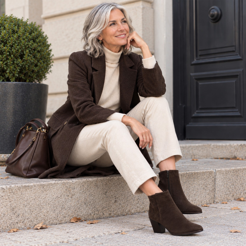 EITHEL 02 Chocolat, Bottines Regarde le Ciel