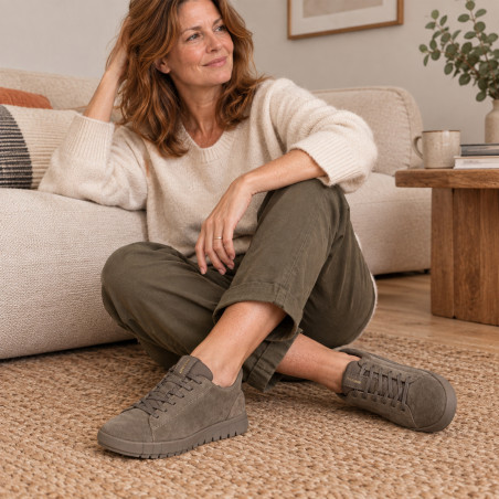 D FLEXTRIDE PLUS C Taupe, Slip-On Geox