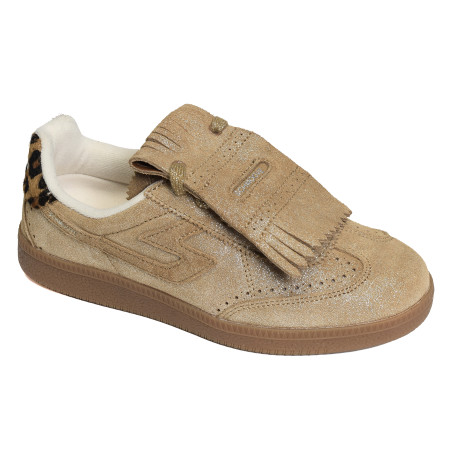 SHEFFIELD GOLF W Camel Léopard, Sneakers basses Schmoove