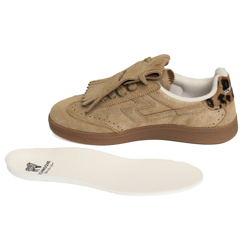 SHEFFIELD GOLF W Camel Léopard, Sneakers basses Schmoove