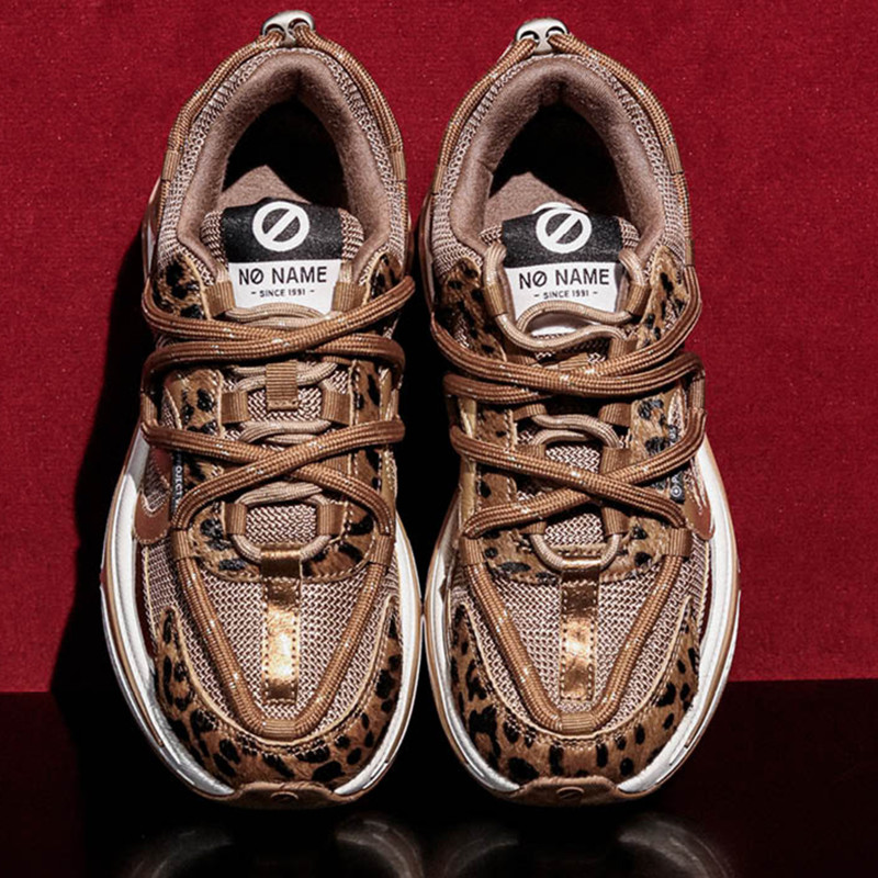 WILLO RUNNER Marron Léopard, Baskets running No Name