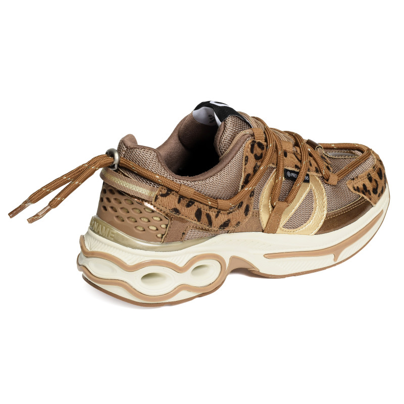 WILLO RUNNER Marron Léopard, Baskets running No Name