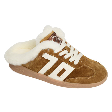 EASTER SUEDE Camel, Baskets Mode Back 70