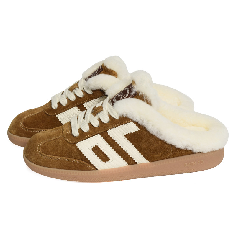 EASTER SUEDE Camel, Baskets Mode Back 70
