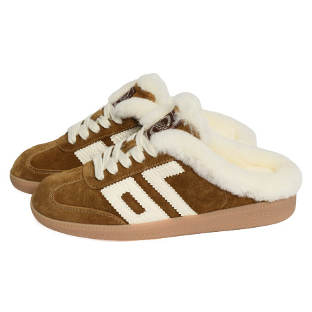 EASTER SUEDE Camel, Baskets Mode Back 70