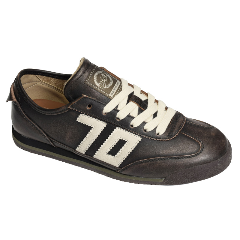 LEON ASPORTABLE Chocolat, Sneakers basses Back 70