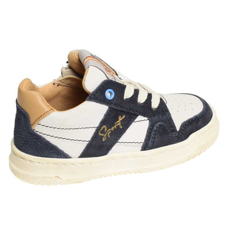 ALES Blanc Marine, Chaussures à Lacets Babybotte