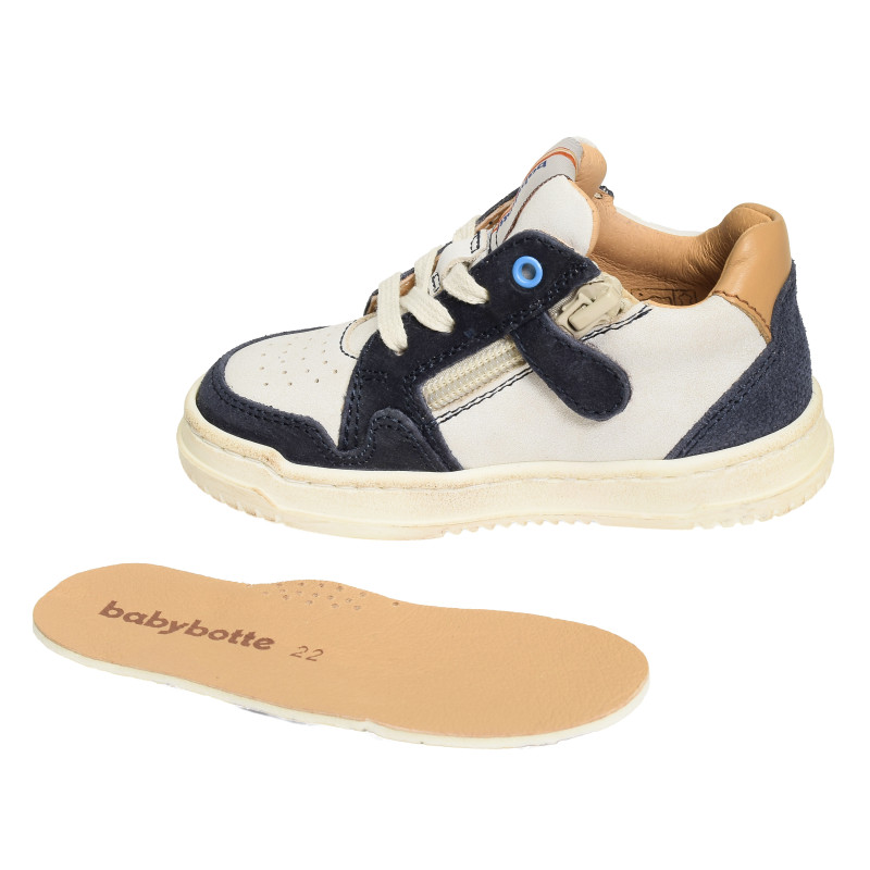 ALES Blanc Marine, Chaussures à Lacets Babybotte