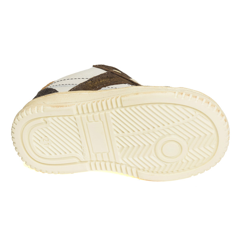 ALES Blanc Marron, Chaussures à Lacets Babybotte