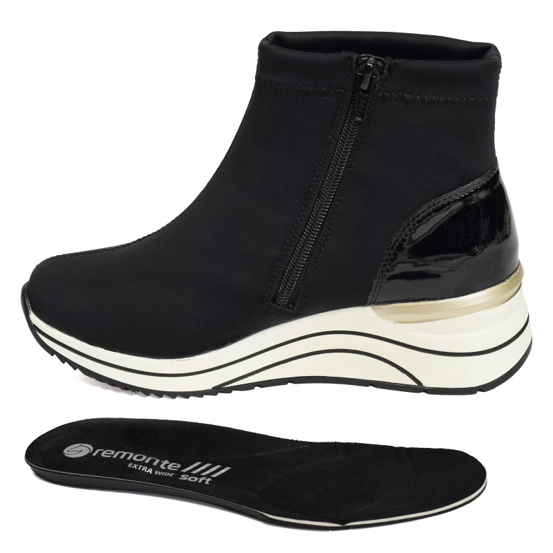 D0T73 Noir, Baskets montantes Remonte