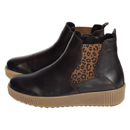 R7994 Chocolat Léopard, Bottines Remonte