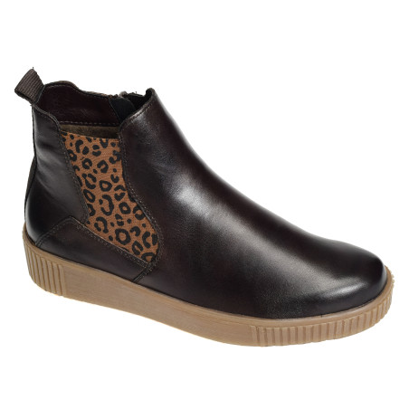 R7994 Chocolat Léopard, Bottines Remonte