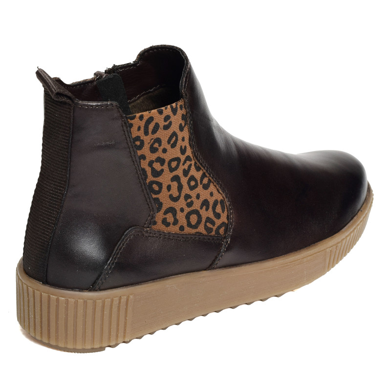 R7994 Chocolat Léopard, Bottines Remonte