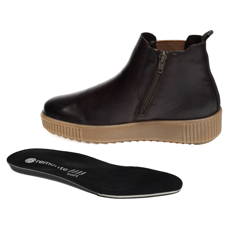 R7994 Chocolat Léopard, Bottines Remonte