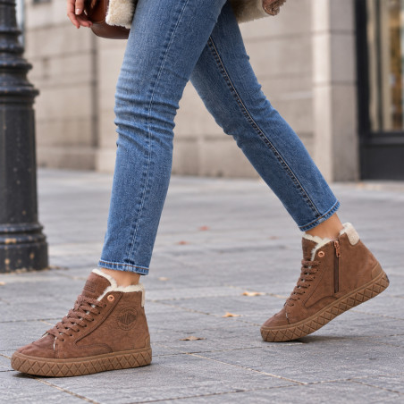 PALLA ACE NBK WL RAW Marron, Baskets montantes Palladium