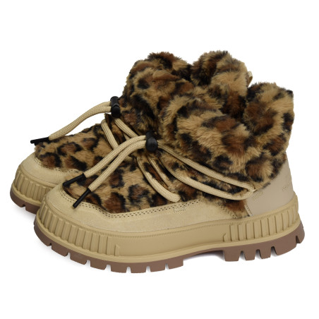 PALLASHOCK WL HIVER Beige Léopard, Boots Palladium