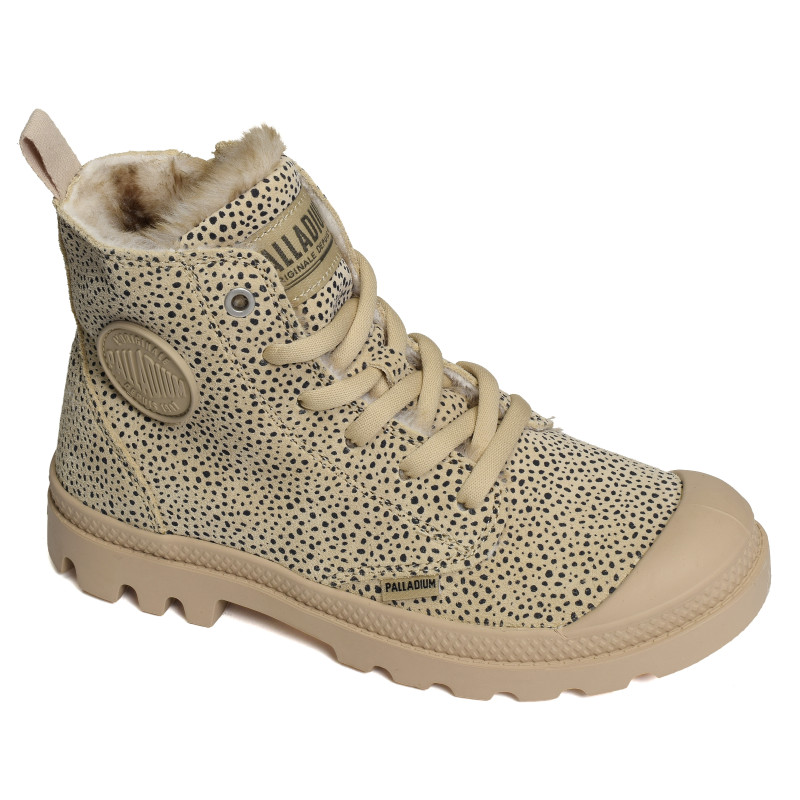 PAMPA HI ZIP WL Beige Léopard, Boots Palladium