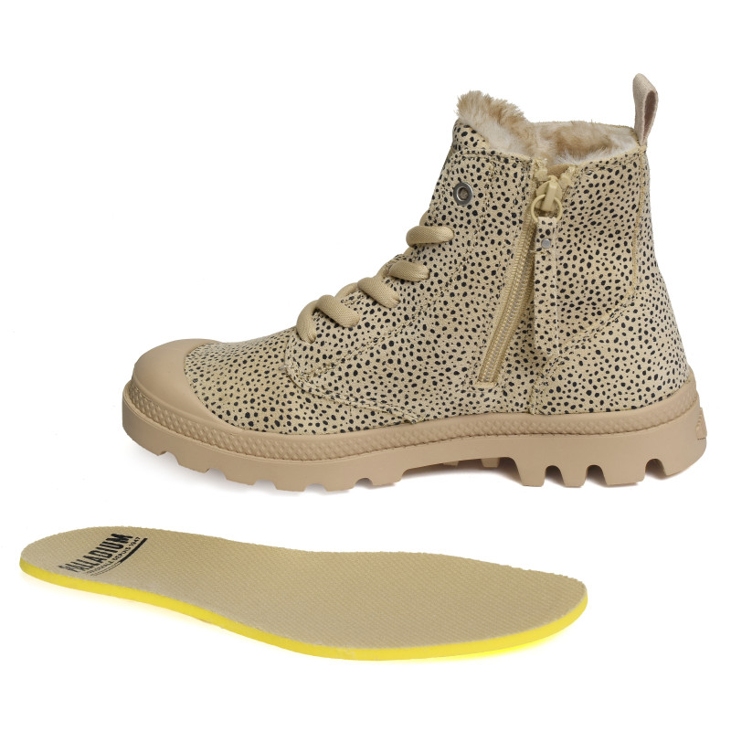 PAMPA HI ZIP WL Beige Léopard, Boots Palladium