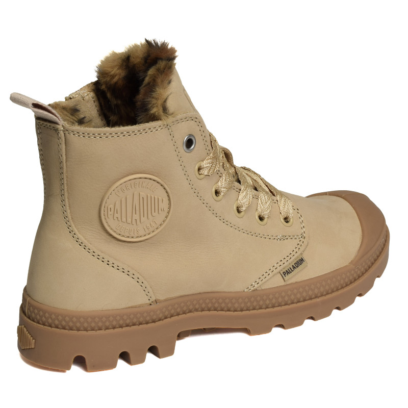PAMPA HI ZIP WL WILD Beige Léopard, Boots Palladium