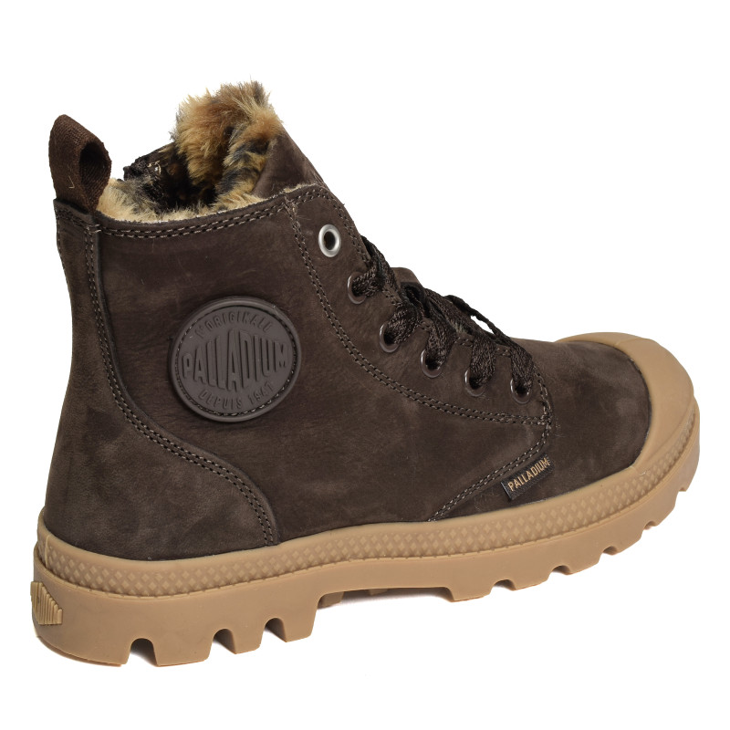 PAMPA HI ZIP WL WILD Chocolat Léopard, Boots Palladium