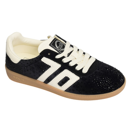 CLOUD VELVET STAR Noir, Baskets Mode Back 70