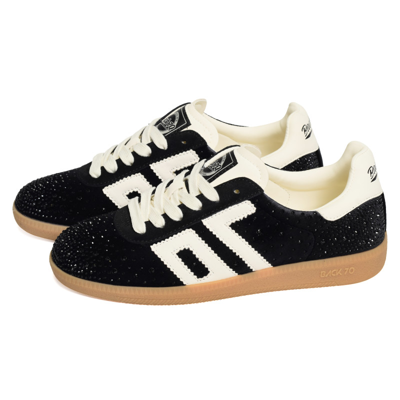 CLOUD VELVET STAR Noir, Baskets Mode Back 70