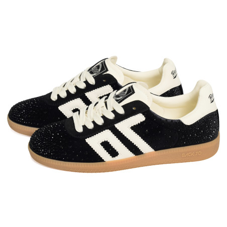 CLOUD VELVET STAR Noir, Baskets Mode Back 70