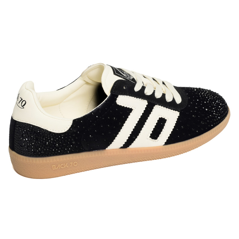 CLOUD VELVET STAR Noir, Baskets Mode Back 70