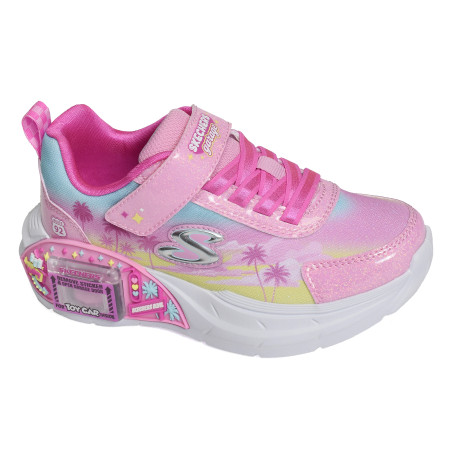 GARAGE SUNSET Rose Multicolore, Baskets running Skechers