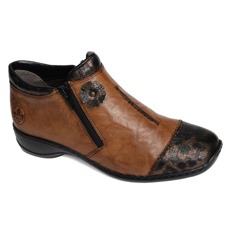 58388 Camel Léopard, Bottillons Rieker