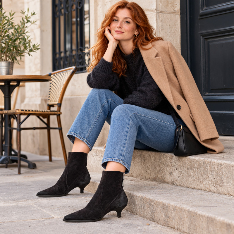 E4171 Chocolat, Bottines Elena Iachi
