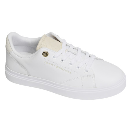 TH FEMININE CUPSOLE MONOGRAM 9606 Blanc Beige, Sneakers basses Tommy Hilfiger