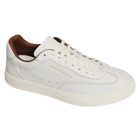 TH LO LUX LTH SNEAKER 5996 Ecru, Sneakers basses Tommy Hilfiger
