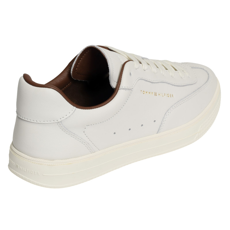 TH LO LUX LTH SNEAKER 5996 Ecru, Sneakers basses Tommy Hilfiger