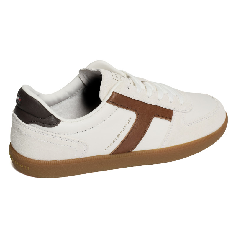 TH TRIBECA SNEAKER MIX 6068 Ecru, Sneakers basses Tommy Hilfiger