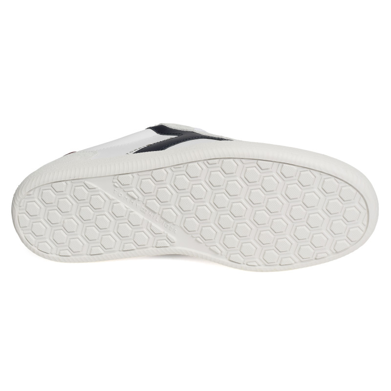 TH TRIBECA SNEAKER MIX 6068 Blanc, Sneakers basses Tommy Hilfiger