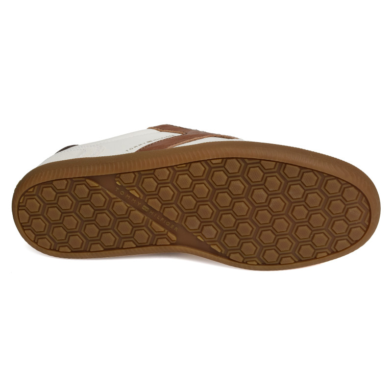 TH TRIBECA SNEAKER MIX 6068 Ecru, Sneakers basses Tommy Hilfiger
